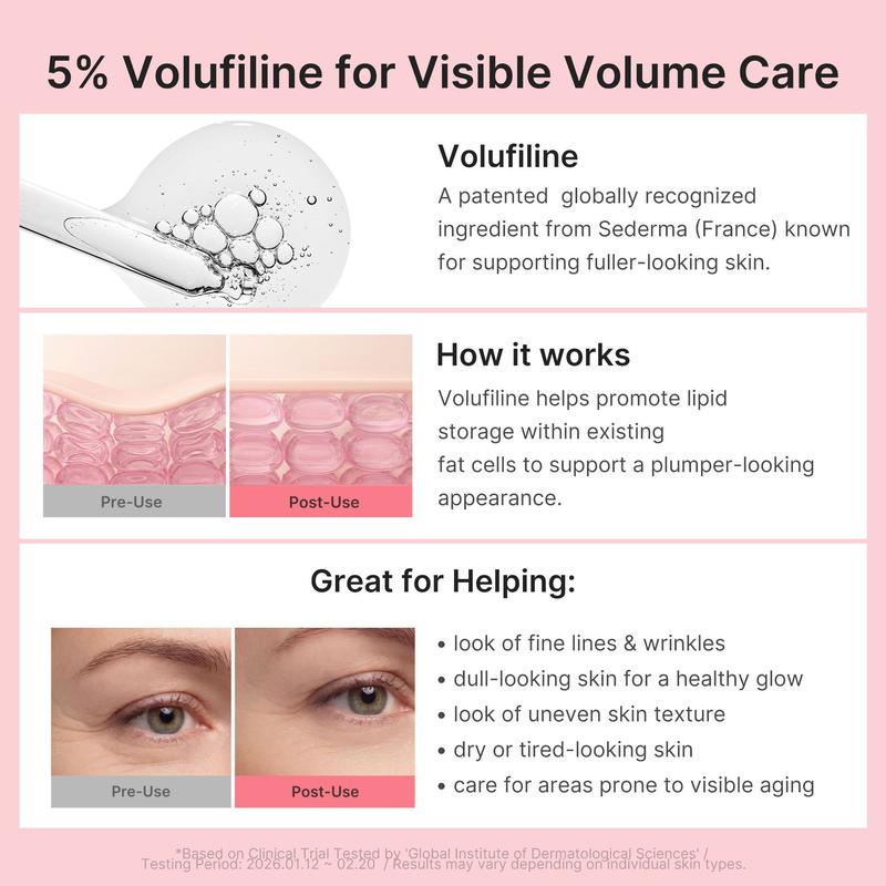 Pink Collagen Volume Multi Balm Stick PDRN, Volufiline & NAD Formula Youthful‑Looking Firming Anti‑Aging for Fine Lines Multi‑Use Balm for Eyes, Neck, Forehead, Smile Lines, Lips