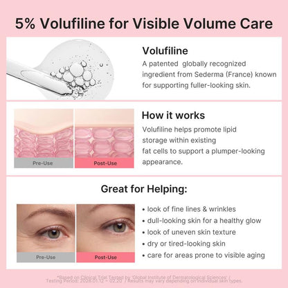 Pink Collagen Volume Multi Balm Stick PDRN, Volufiline & NAD Formula Youthful‑Looking Firming Anti‑Aging for Fine Lines Multi‑Use Balm for Eyes, Neck, Forehead, Smile Lines, Lips