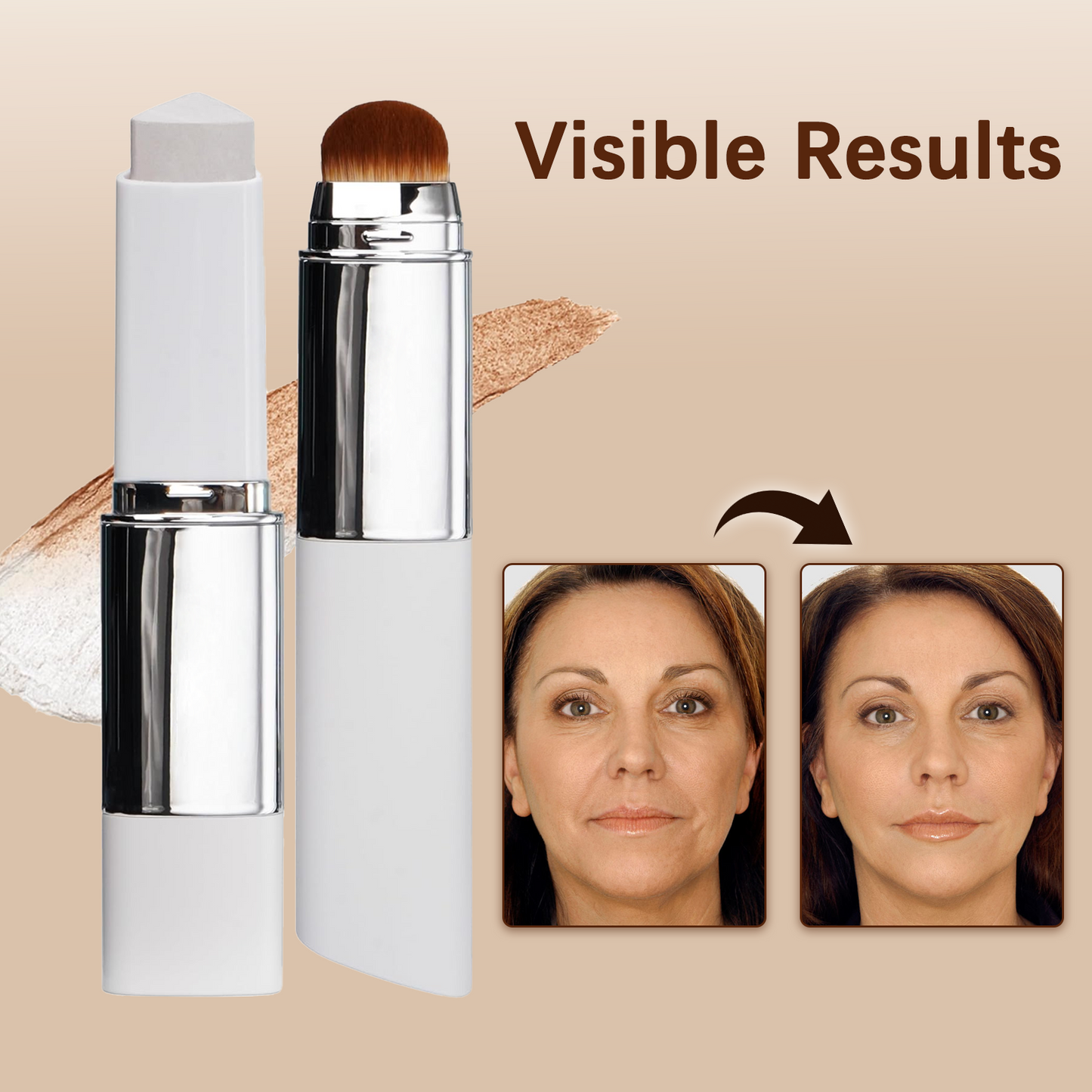 💜LAST DAY - BUY 1 GET 1 FREE💜Double-headed Lightweight Foundation Stick