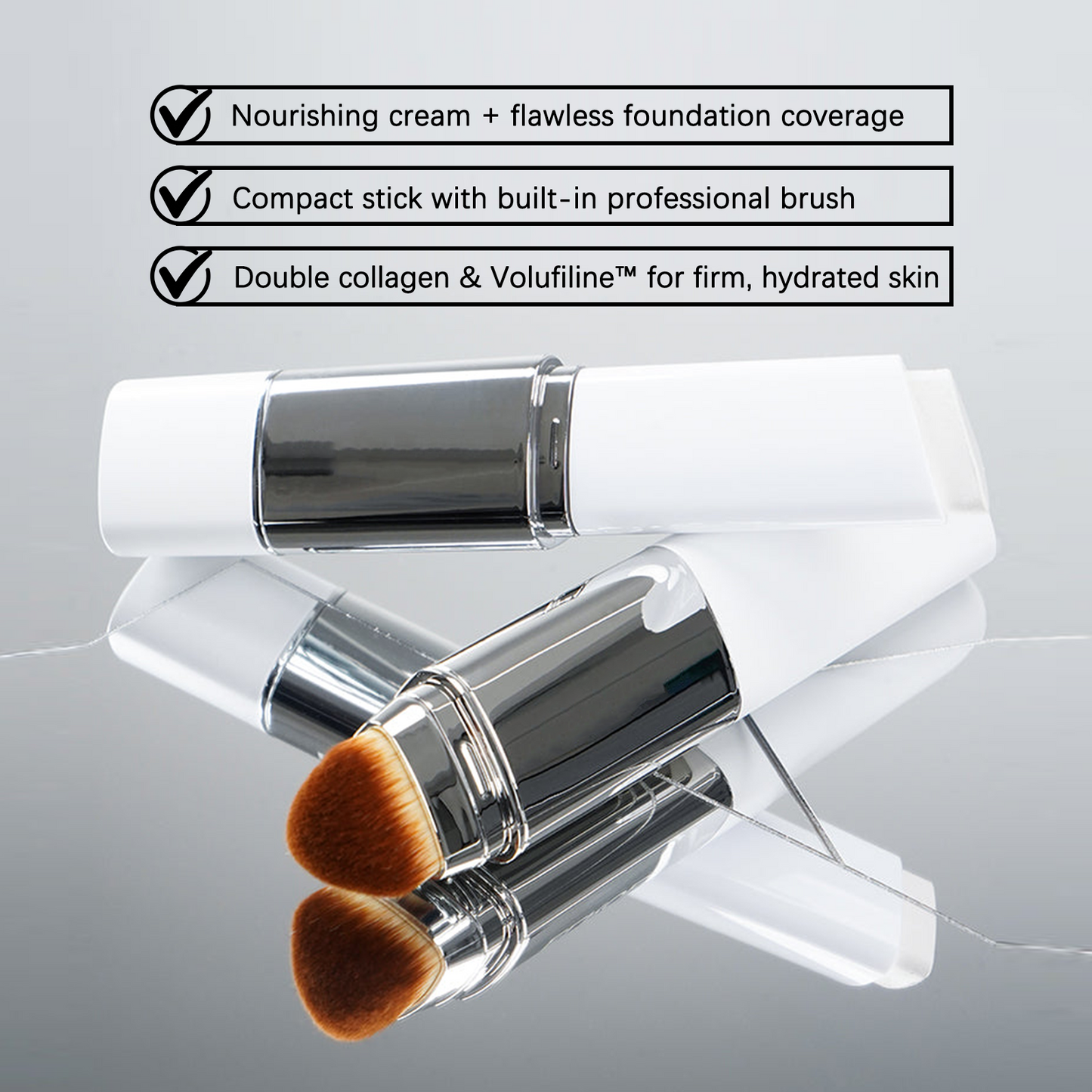 💜LAST DAY - BUY 1 GET 1 FREE💜Double-headed Lightweight Foundation Stick