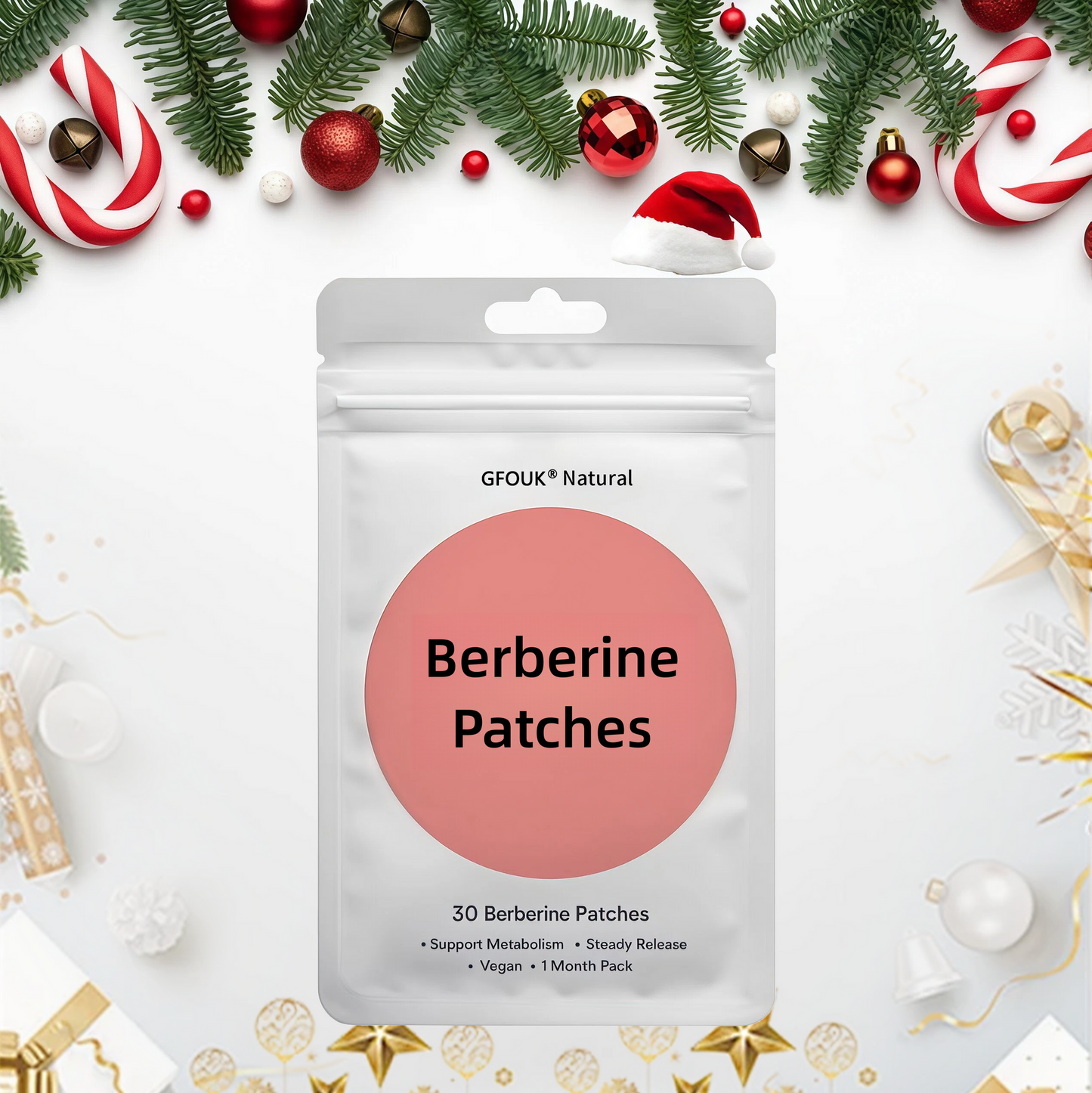 🍒 Berberine Weight Loss Patch: Naturally control your appetite, boost your energy, and reduce stress.