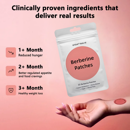 🍒 Berberine Weight Loss Patch: Naturally control your appetite, boost your energy, and reduce stress.