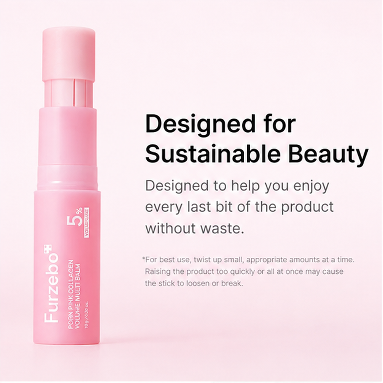 Pink Collagen Volume Multi Balm Stick PDRN, Volufiline & NAD Formula Youthful‑Looking Firming Anti‑Aging for Fine Lines Multi‑Use Balm for Eyes, Neck, Forehead, Smile Lines, Lips