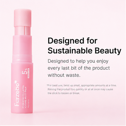 Pink Collagen Volume Multi Balm Stick PDRN, Volufiline & NAD Formula Youthful‑Looking Firming Anti‑Aging for Fine Lines Multi‑Use Balm for Eyes, Neck, Forehead, Smile Lines, Lips