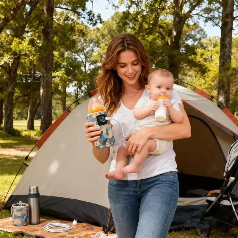 USB Baby Milk Warmer – USA Imported | Heats to 38°C, Safe & Portable