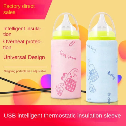 USB Baby Milk Warmer – USA Imported | Heats to 38°C, Safe & Portable
