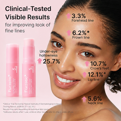 Pink Collagen Volume Multi Balm Stick PDRN, Volufiline & NAD Formula Youthful‑Looking Firming Anti‑Aging for Fine Lines Multi‑Use Balm for Eyes, Neck, Forehead, Smile Lines, Lips
