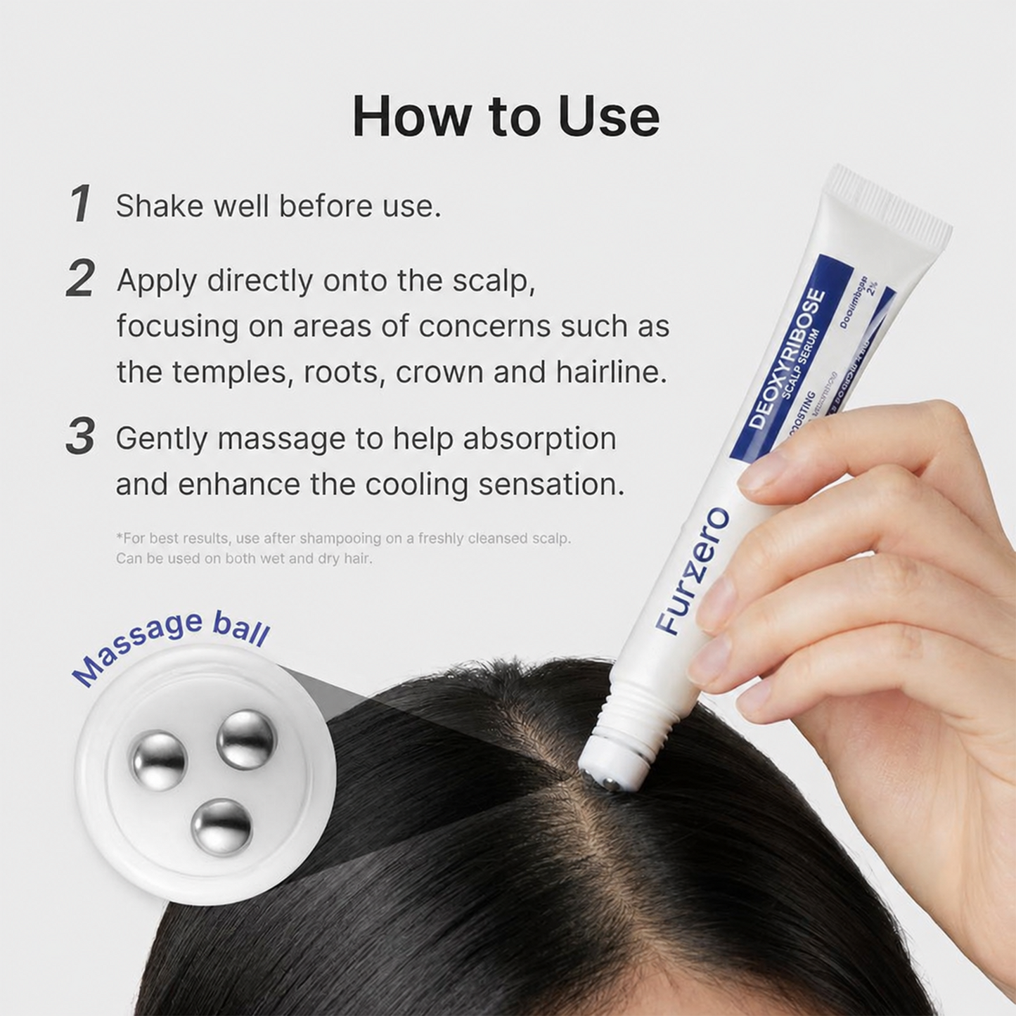 Deoxyribose Roll‑On Scalp Serum | Scalp Strengthening Treatment for Fuller‑Looking Hair | With Rosemary, EGF and Caffeine for Fine & Thinning Hair 1.0