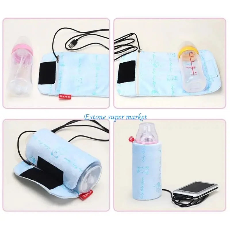 USB Baby Milk Warmer – USA Imported | Heats to 38°C, Safe & Portable